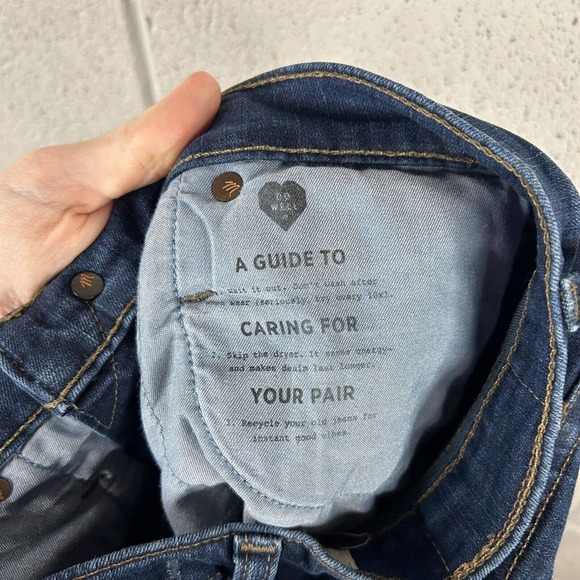 Madewell Womens Size 25 10" High-Rise Skinny Jeans Dark Wash Denim Stretch - Picture 9 of 9